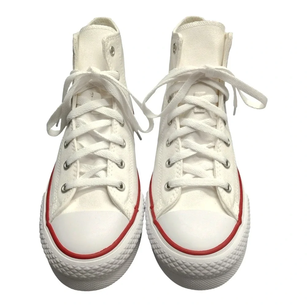 Converse Chuck Taylor All Star Platform Sneakers Kids 7 White High Top 272856F